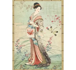Stamperia Motiv-Strohseiden Sortiment "Oriental Garden", DIN A6, 8er Set