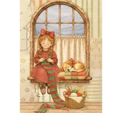 Stamperia Motiv-Strohseiden Sortiment "Silent Night", DIN A6, 8er Set