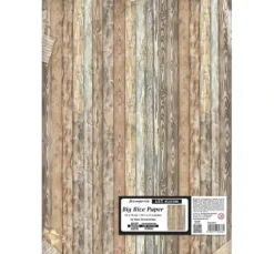 Stamperia Motiv-Strohseide "Symphony - Wood Pattern", 50 x 70 cm