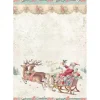 Stamperia Motiv-Strohseide "Winter Magic - Santa Claus"