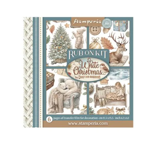 Stamperia Rub On Sortiment "White Christmas"
