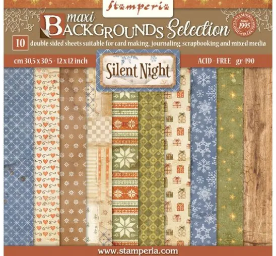 Stamperia Scrapbook-Block "Silent Night Backgrounds"