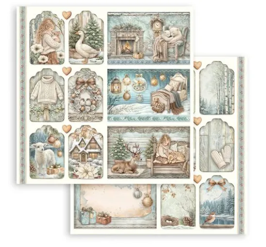 Stamperia Scrapbook-Block "White Christmas"