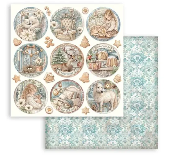Stamperia Scrapbook-Block "White Christmas"