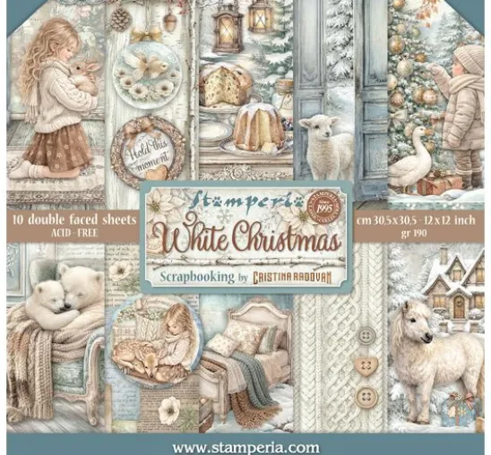 Stamperia Scrapbook-Block "White Christmas"