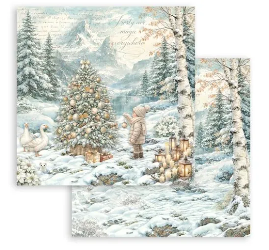 Stamperia Scrapbook-Block "White Christmas"