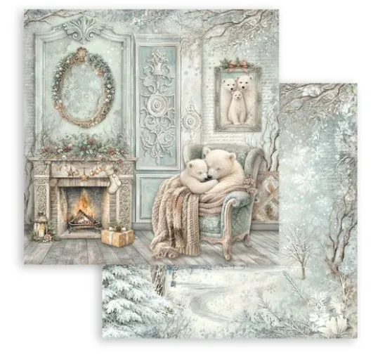 Stamperia Scrapbook-Block "White Christmas"