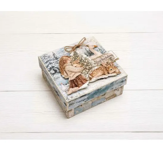 Stamperia Scrapbook-Block "White Christmas Backgrounds"
