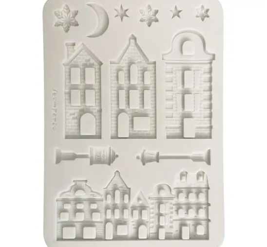 Stamperia Silikonform A5 "Christmas Village"