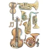 Stamperia Silikonform A5 "Symphony - Musical Instruments"