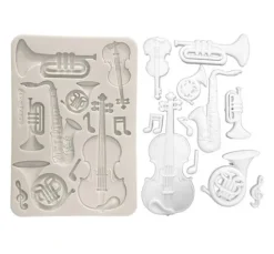 Stamperia Silikonform A5 "Symphony - Musical Instruments"