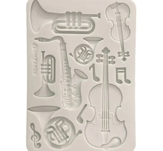Stamperia Silikonform A5 "Symphony - Musical Instruments"