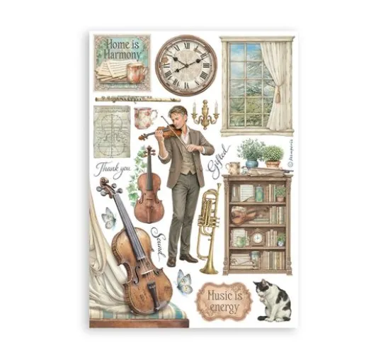 Stamperia Washi Pad "Symphony"