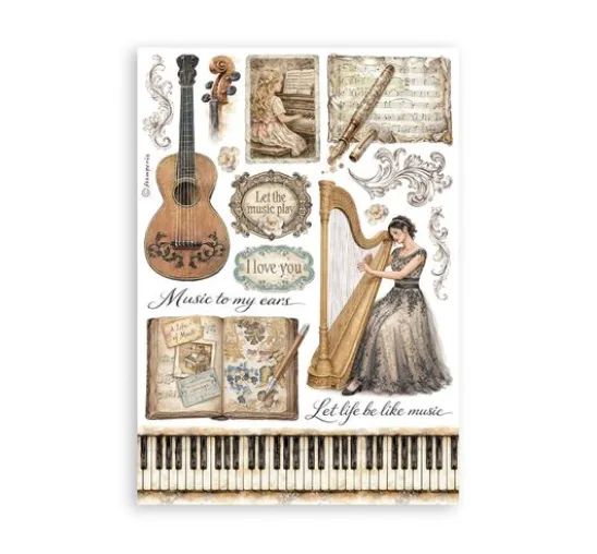 Stamperia Washi Pad "Symphony"