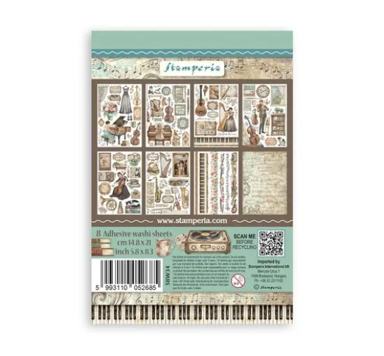 Stamperia Washi Pad "Symphony"