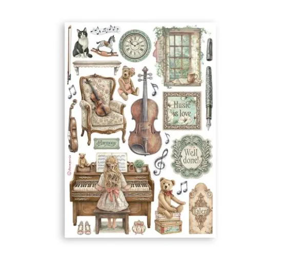 Stamperia Washi Pad "Symphony"