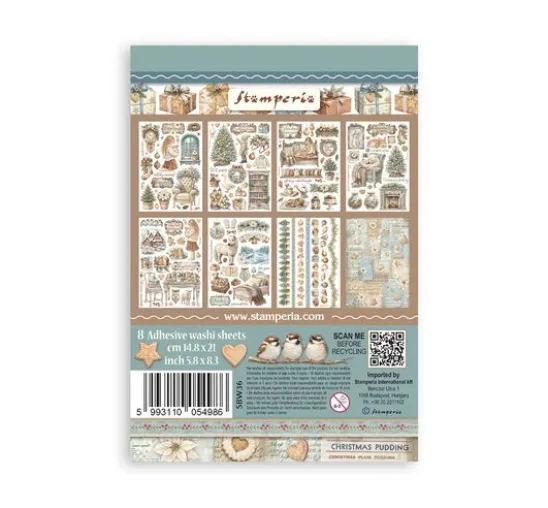 Stamperia Washi Pad "White Christmas"