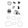Stanzformen- und Stempel-Set "Merry Christmas"