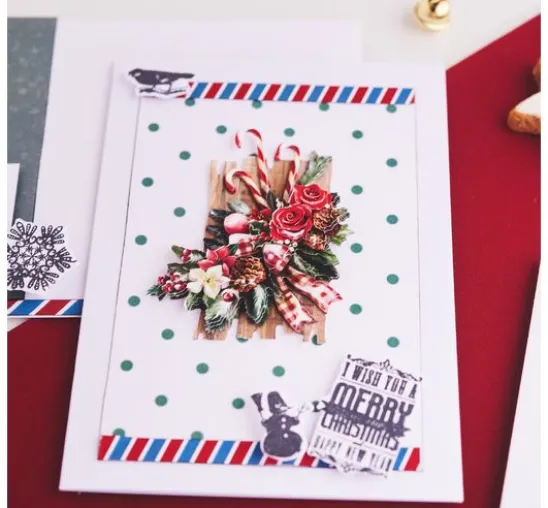 Stanzformen- und Stempel-Set "Merry Christmas"