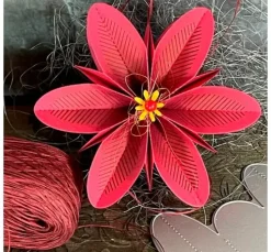 Stanzschablone-Faltblumen "L"