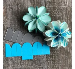 Stanzschablone-Faltblumen "S"