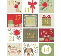 Sticker Adventszahlen "Woofy Christmas"