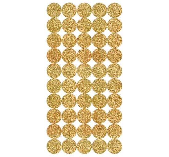 Sticker "Kreise gold", 200 Stück