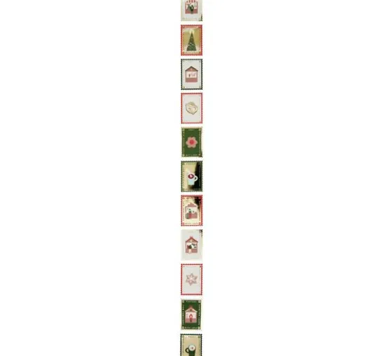 Stickerrolle "Briefmarken Weihnachtspost"
