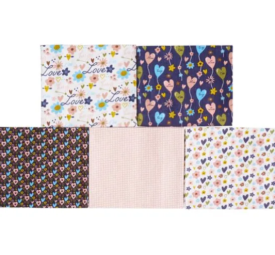 Stoffpaket Patchy "Hearts and Flowers"