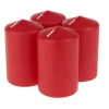 Stumpenkerze, getaucht, Rot, Ø 60mm