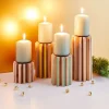 Stumpenkerzen "Nature", 4er-Pack