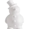 Styroporform Schneemann mit Hut, 17 cm
