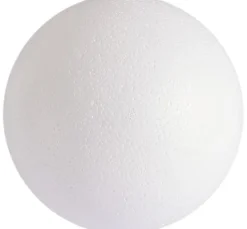 Styroporkugel, Ø 15 cm, 2-teilig