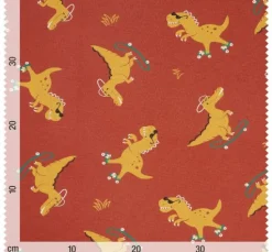 Sweat-Stoff "Dinos and Crocodile"