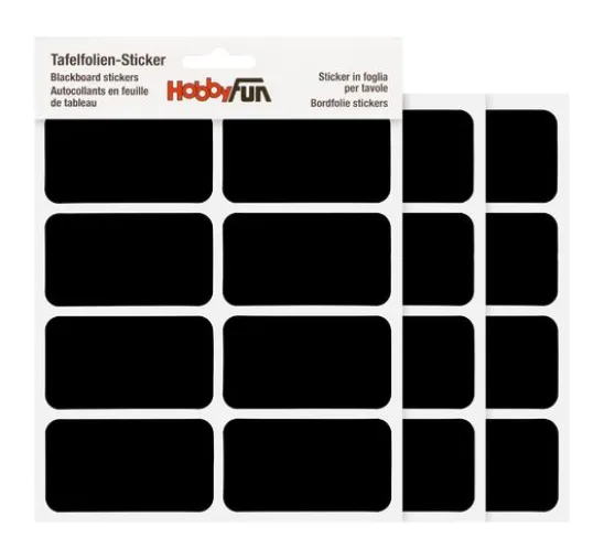Tafelfolien-Sticker "Rechteck - abgerundete Kanten"