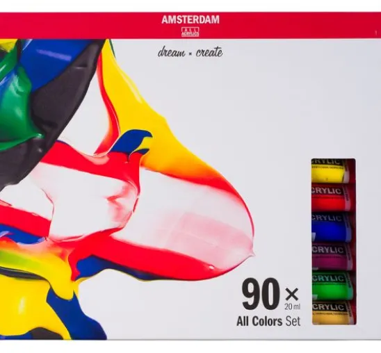 Talens AMSTERDAM Acrylfarben-Set "General Selection 90"