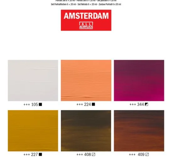 Talens AMSTERDAM Acrylfarben-Set "Portrait"
