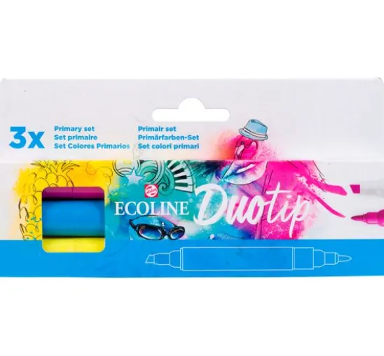 Talens Ecoline Duotip "Primärfarben-Set"