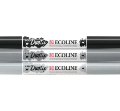Talens Ecoline Duotip "Schwarz-Grau-Set"