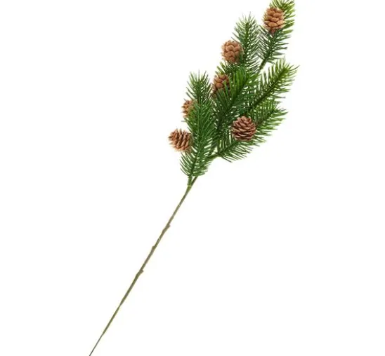 Tannen-Zweig mit Zapfen, 38 cm