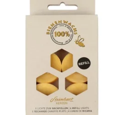 Teelichte aus 100 % Bienenwachs, 6er-Pack