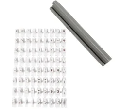 Textur Stempel-Set "Buchstaben & Zahlen"