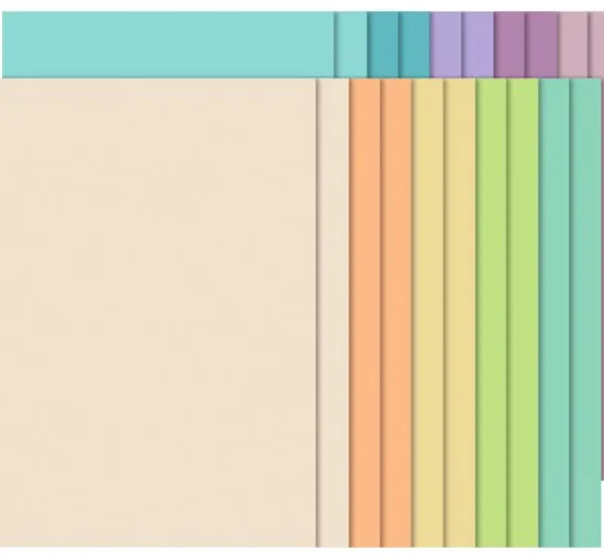 Tonpapier-Block "Pastell"