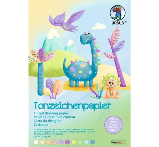 Tonpapier-Block "Pastell"