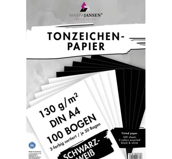 Tonpapier-Sortierung "Schwarz-Weiß"