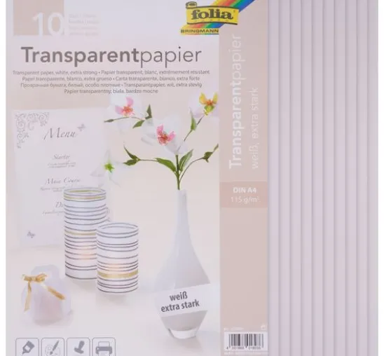 Transparentpapier, 10 Blatt