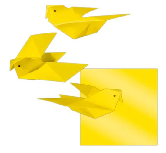 Transparentpapier-Faltblätter