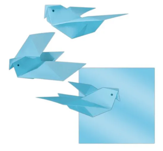 Transparentpapier-Faltblätter