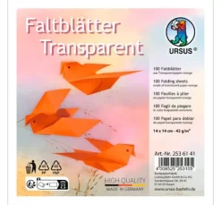 Transparentpapier-Faltblätter