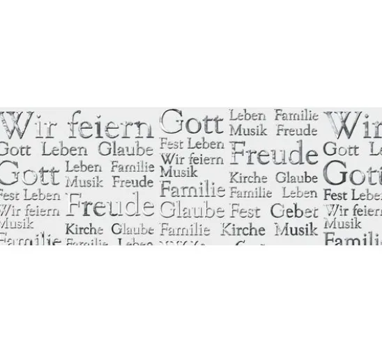 Transparentpapier "Silver Style Words"